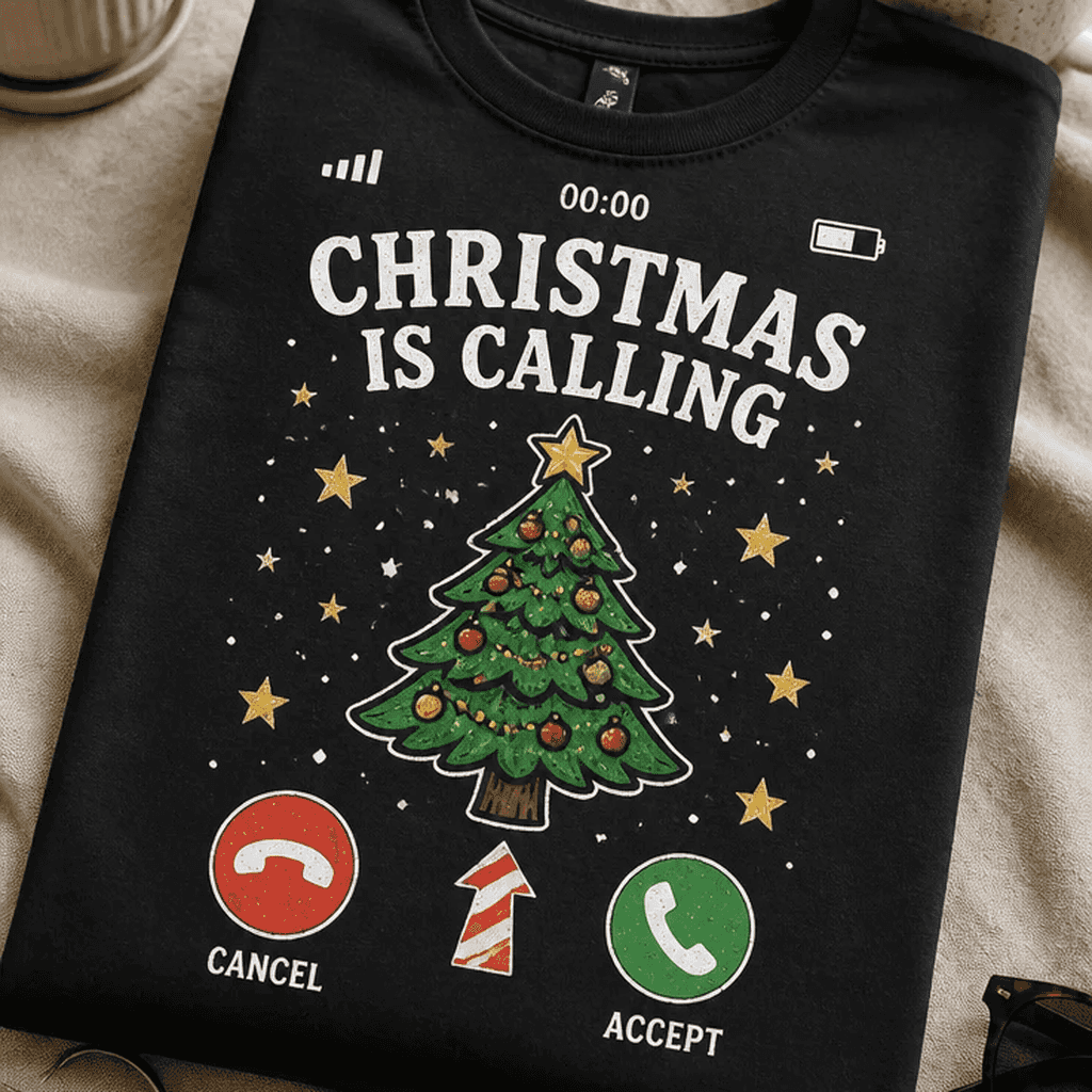 Majica christmas is calling cancel accept