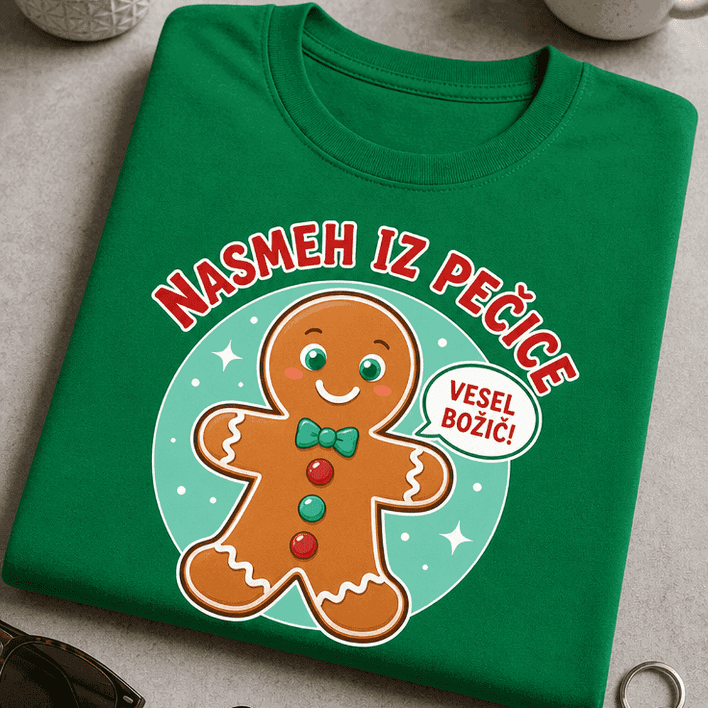 Majica za ljubitelje božičnih piškotov - Nasmeh iz pečice