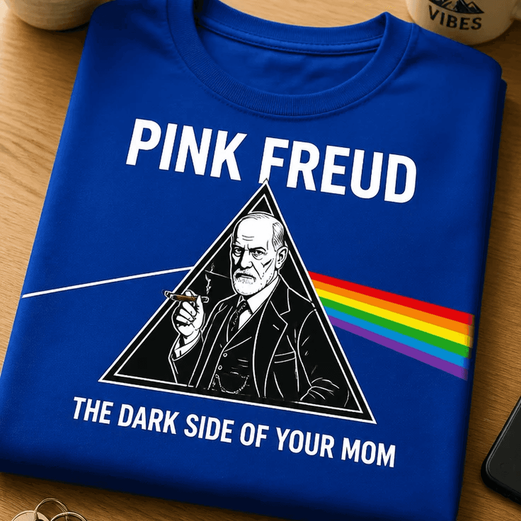 Majica pink freud the dark side of your mom