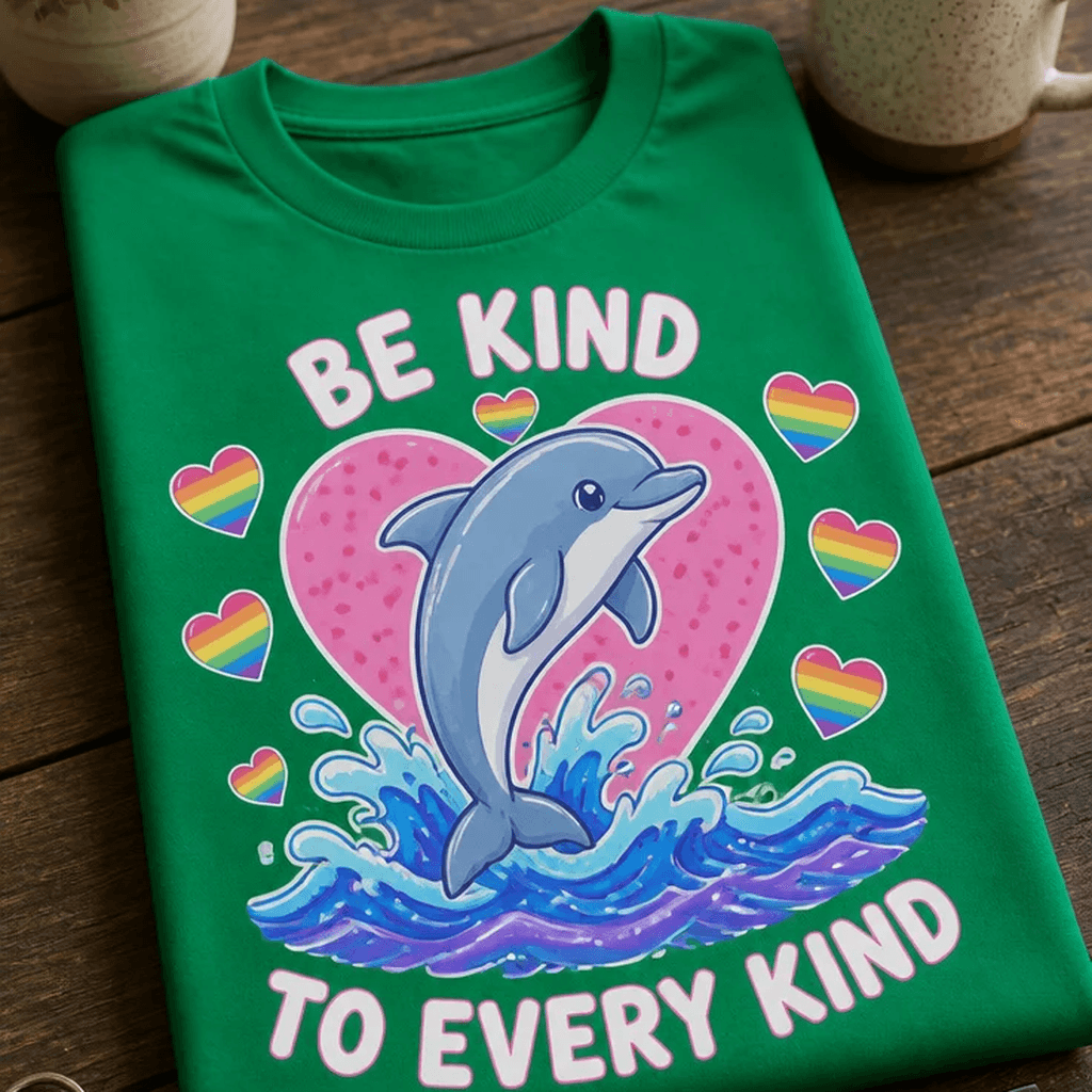 Majica za ljubitelje delfinov - delfin s srcem