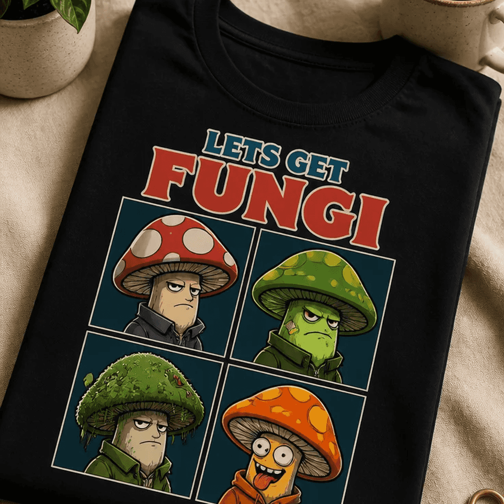 Majica za ljubitelje gob - let's get fungi