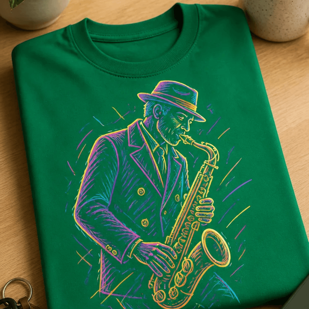 Majica za ljubitelje jazza - saksofonist