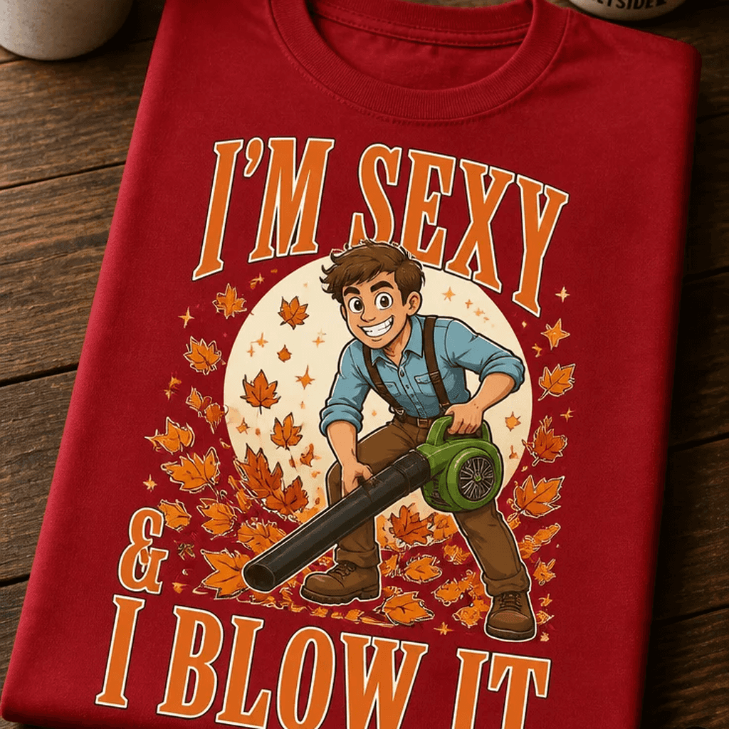 Majica za ljubitelje jesenskega humorja I'M SEXY & I BLOW IT
