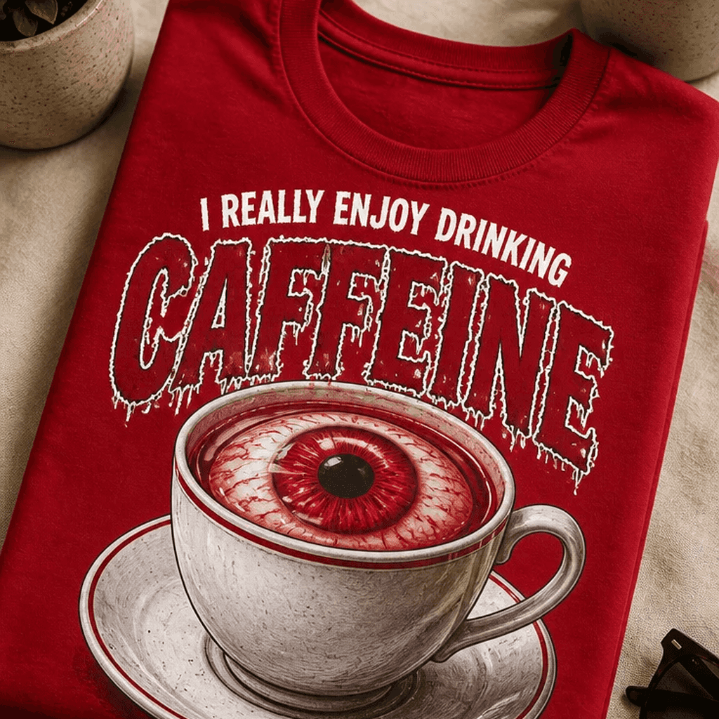 Majica za ljubitelje kave - I REALLY ENJOY DRINKING CAFFEINE