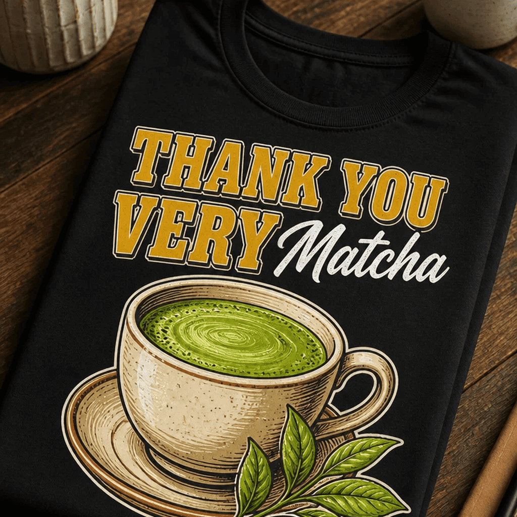 Majica za ljubitelje matche - THANK YOU VERY Matcha