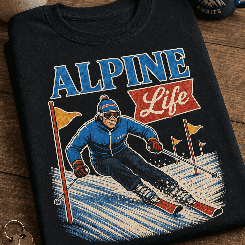 Majica za ljubitelje smučanja - ALPINE Life