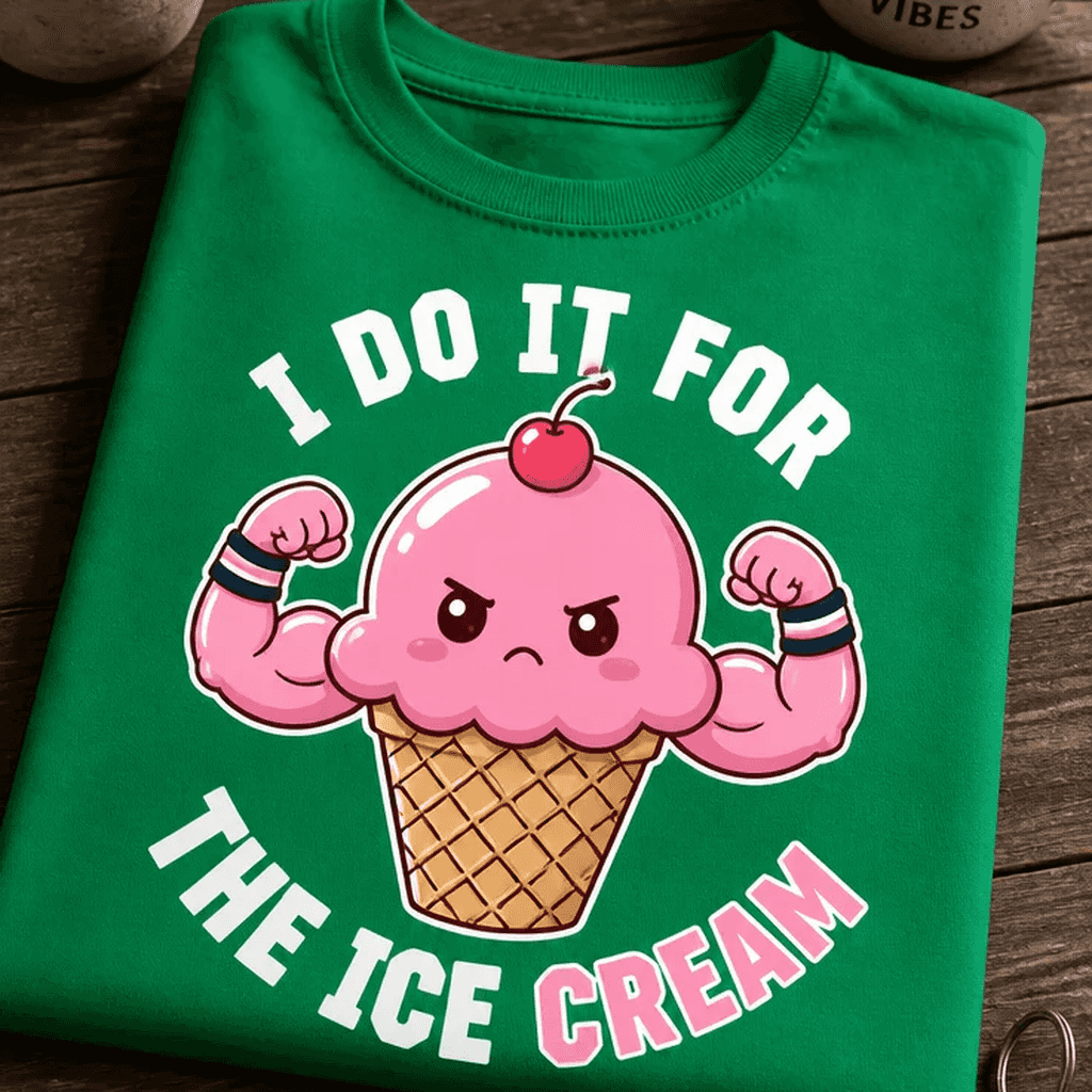 Majica za ljubitelje sladoleda - I DO IT FOR THE ICE CREAM