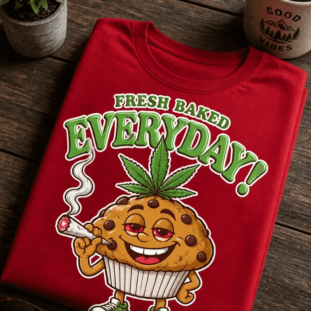 Majica za ljubitelje stoner humorja - Fresh baked everyday!