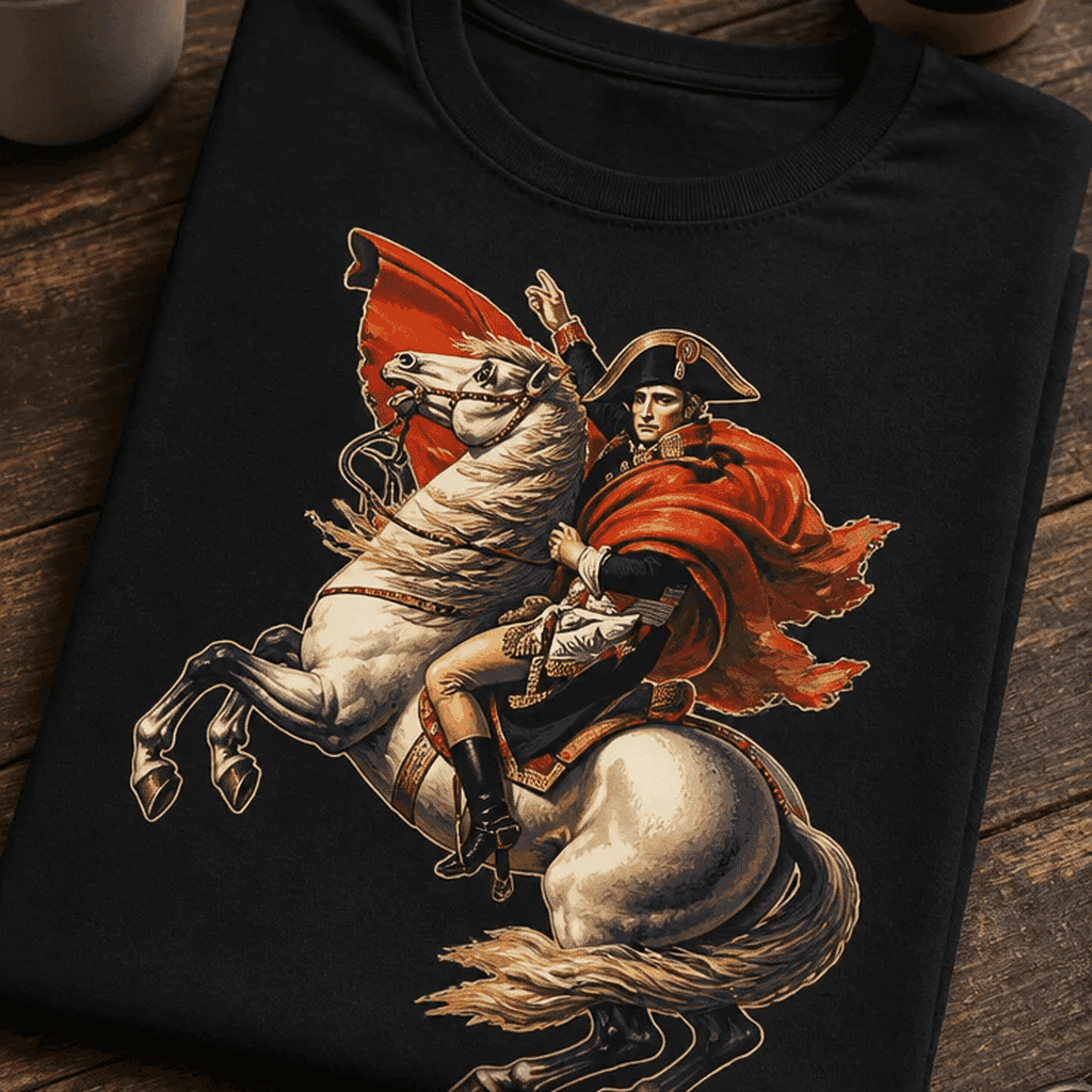 Majica za ljubitelje zgodovine - Napoleon na konju