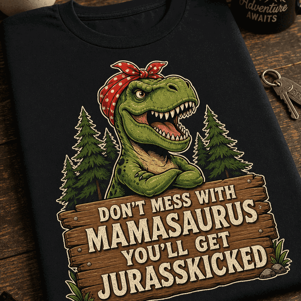 Majica za mame - Ne jezi mamasaurusa, boš jurasskikan