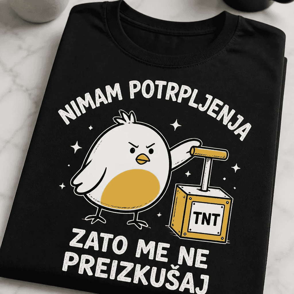 Majica nimam potrpljenja zato me ne preizkušaj