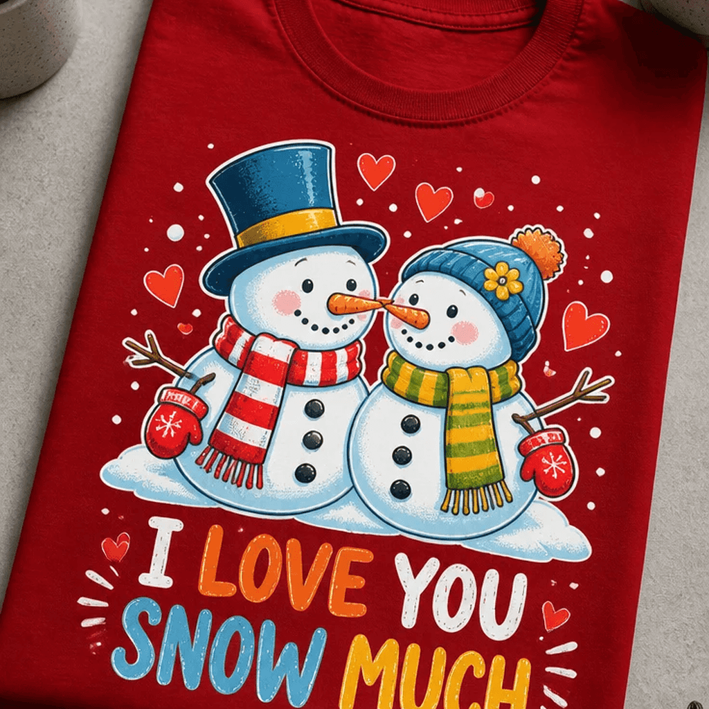Majica za pare - I LOVE YOU SNOW MUCH