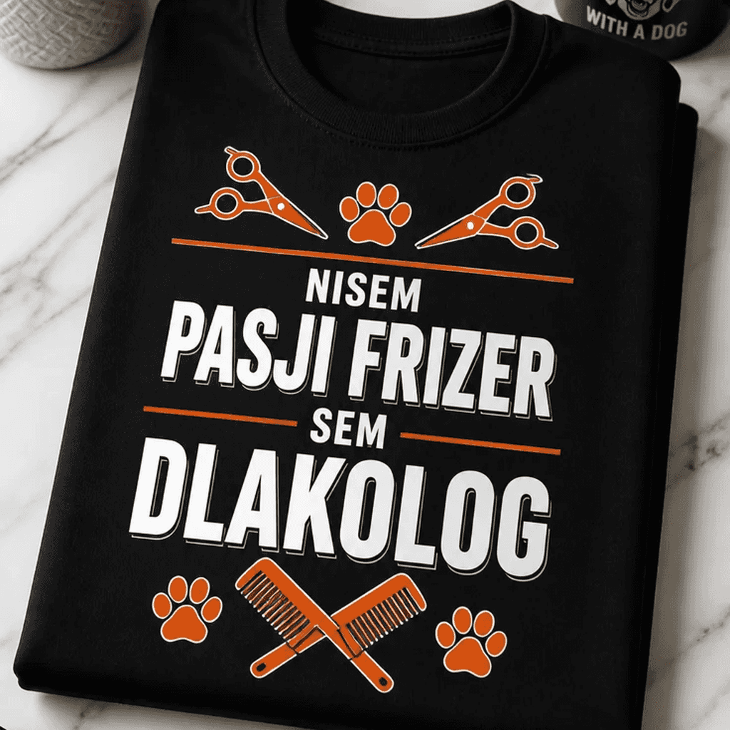 Majica za pasje frizerje - NISEM PASJI FRIZER SEM DLAKOLOG