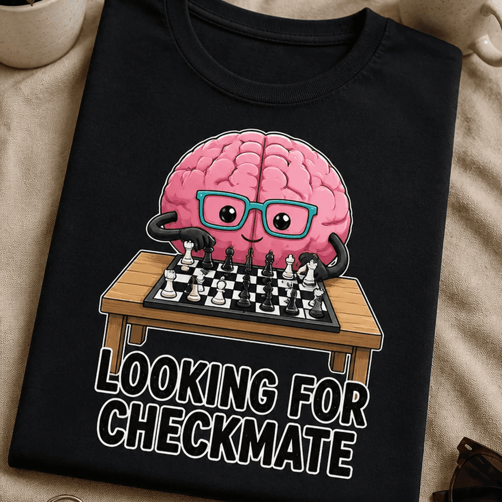 Majica za šahiste - LOOKING FOR CHECKMATE