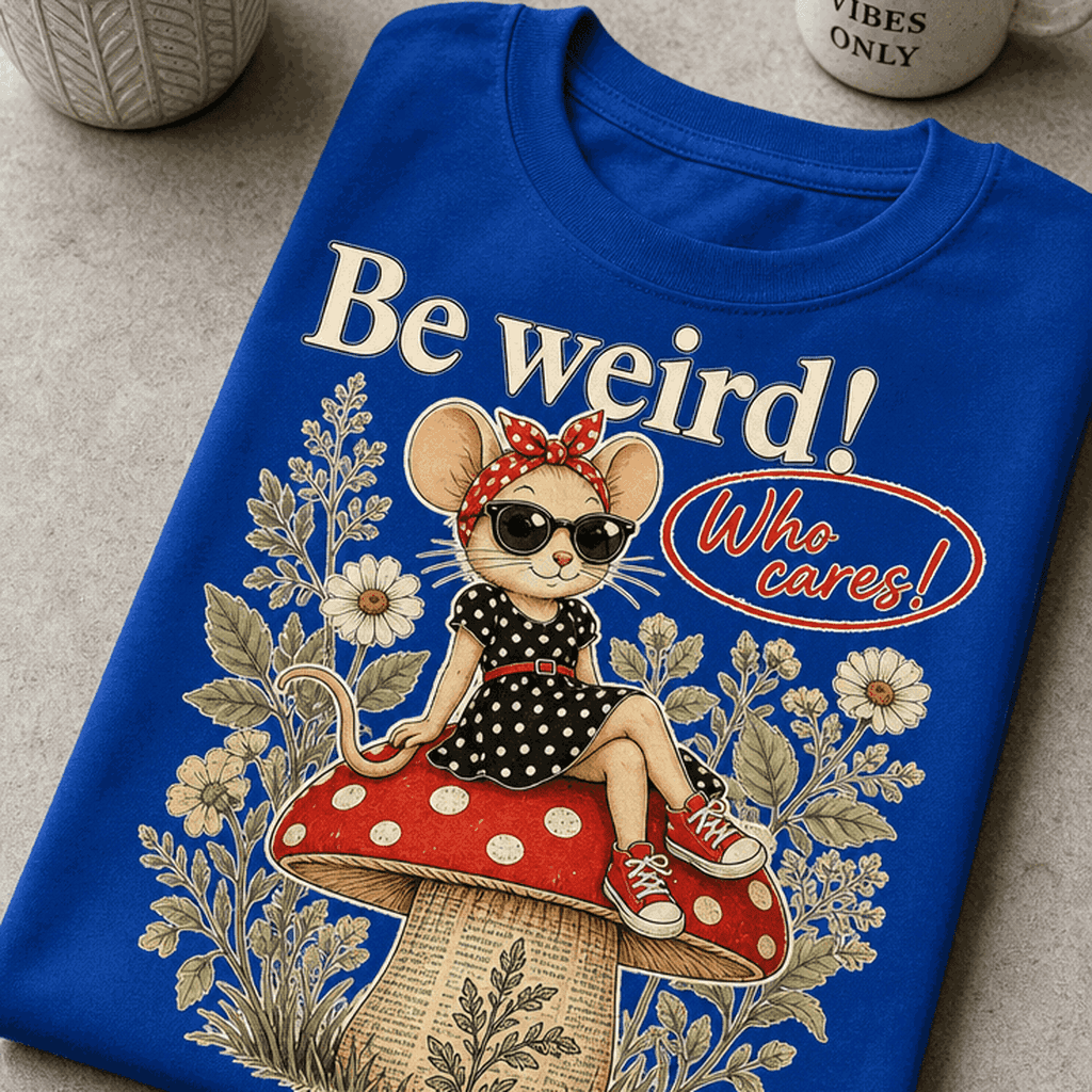 Majica za samosvoje ljudi - Be weird! Who cares!