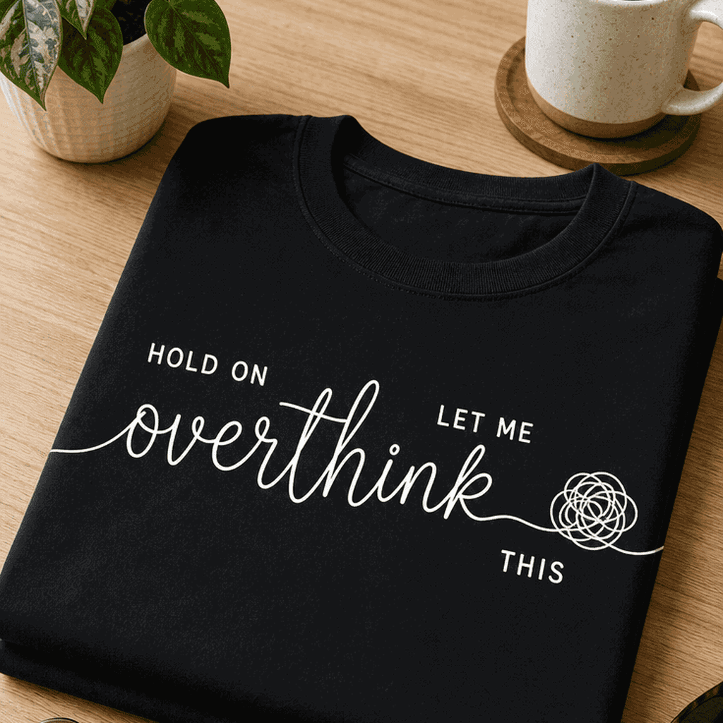 Majica za večne premlevače - HOLD ON LET ME overthink THIS