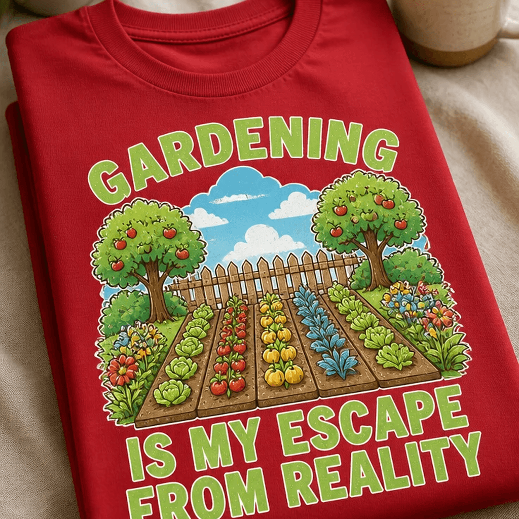 Majica za vrtnarje - GARDENING IS MY ESCAPE FROM REALITY