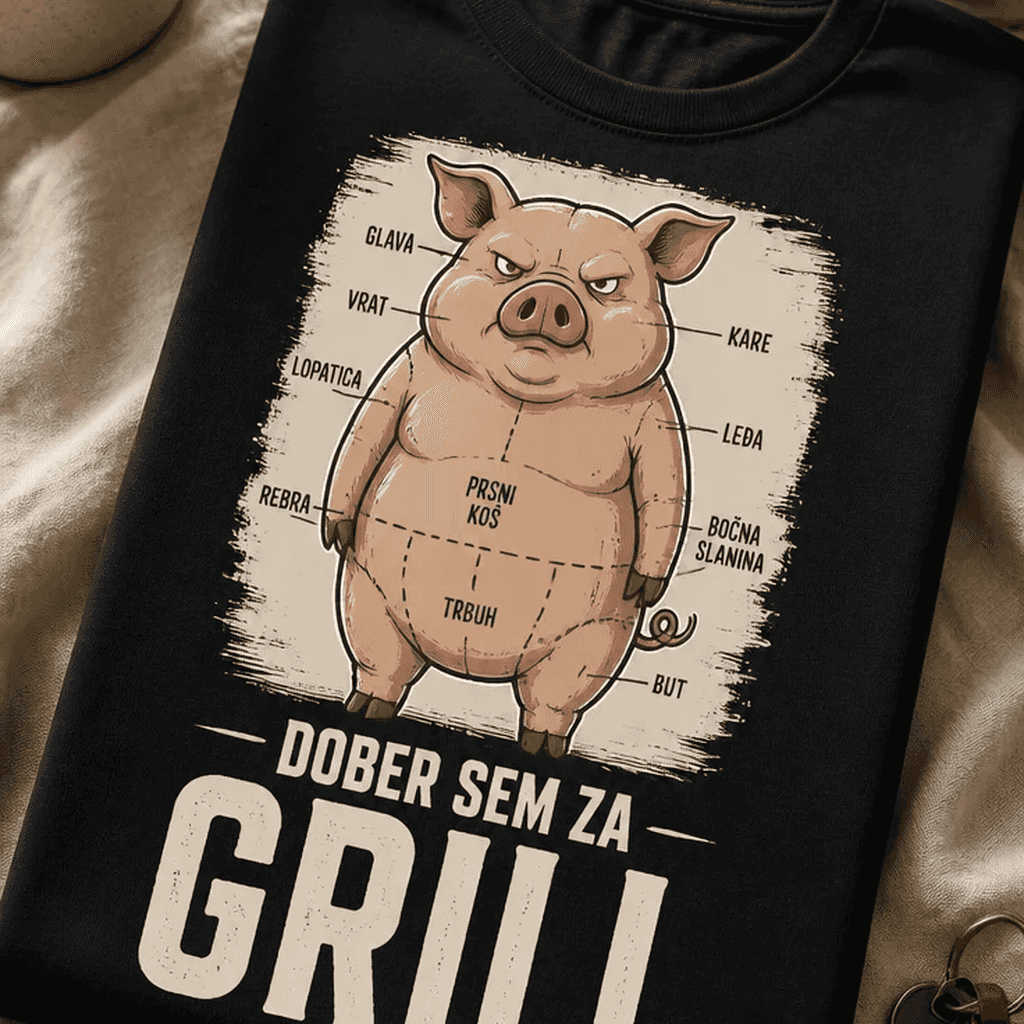 Majica za žar mojstre - DOBER SEM ZA GRILL