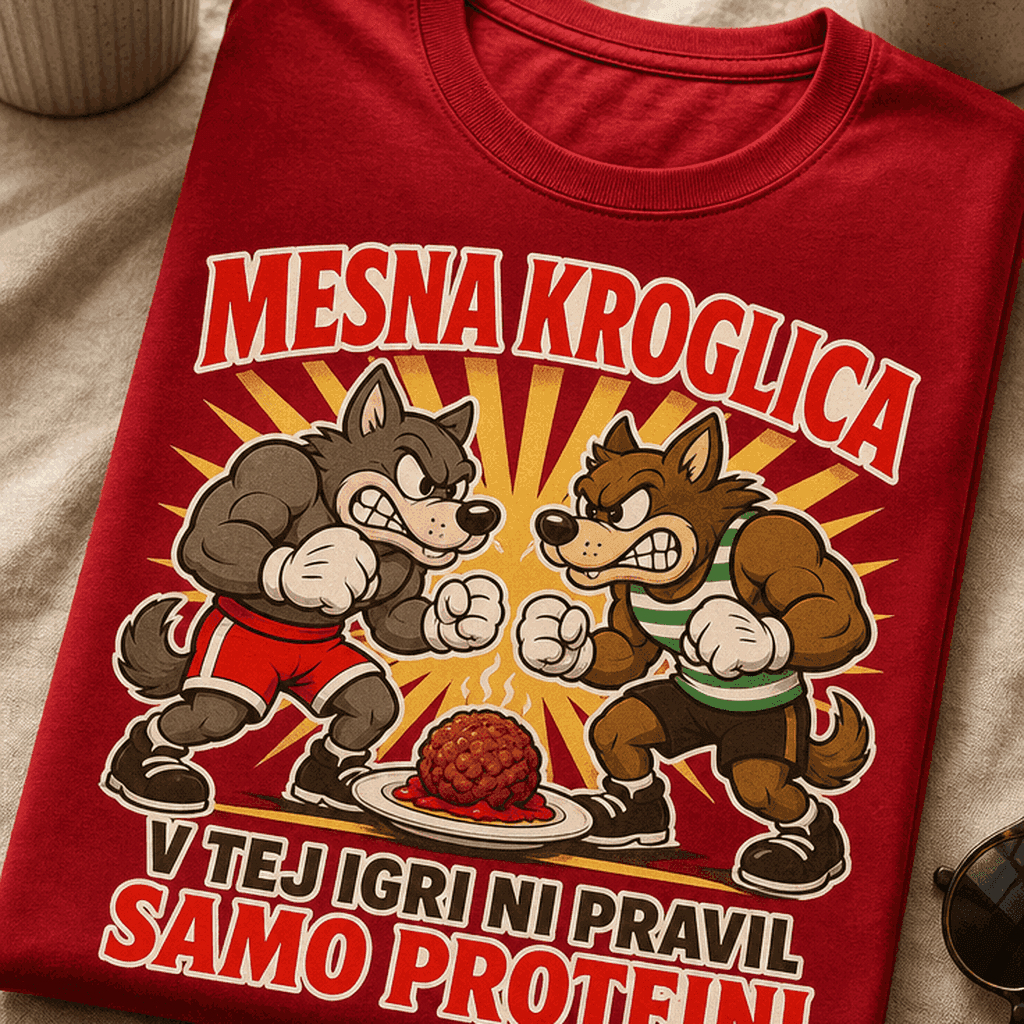 Majica mesna kroglica – v tej igri ni pravil, samo proteini