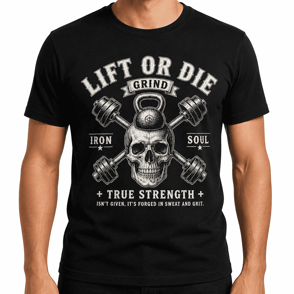 Majica za fitnes navdušence - LIFT OR DIE