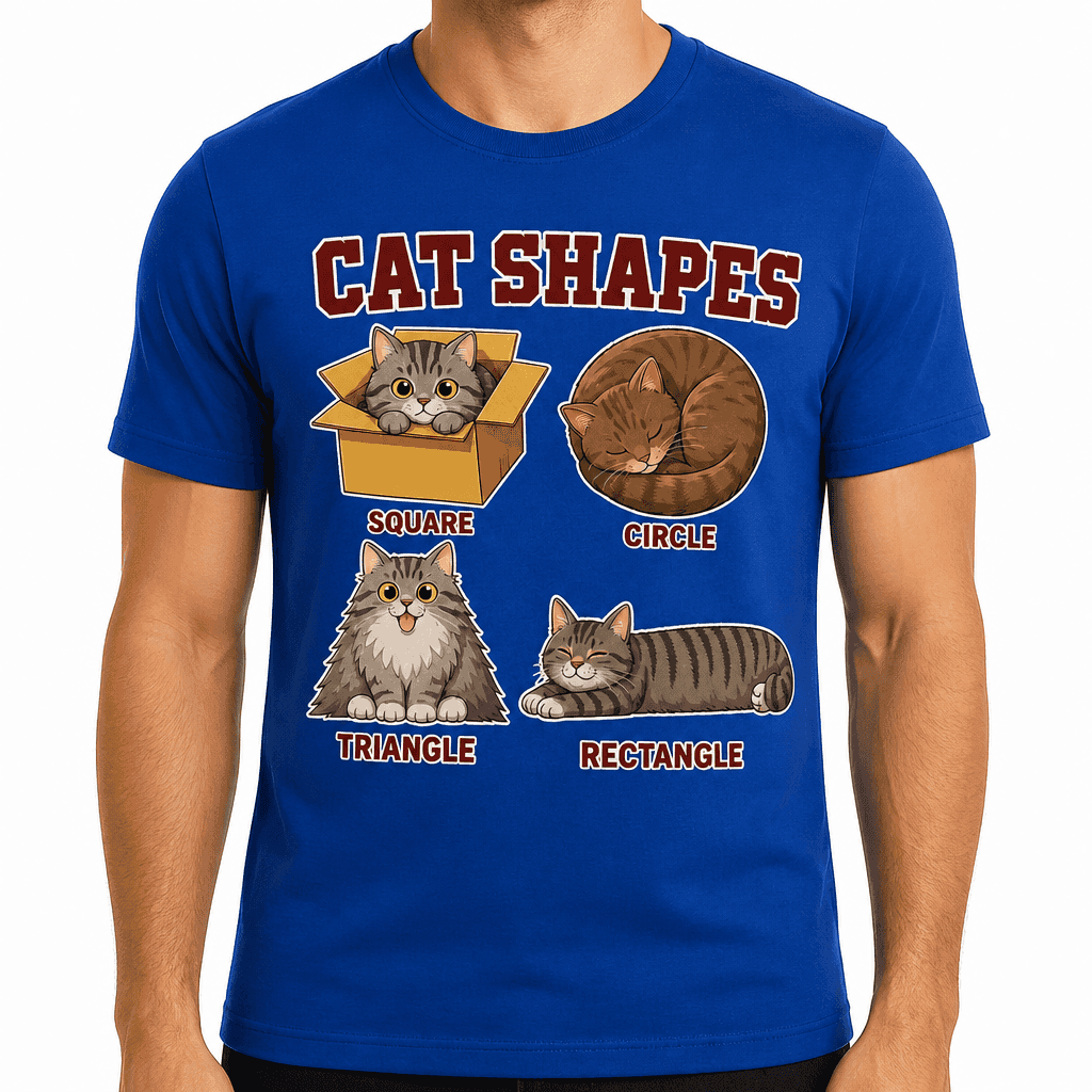 Majica za ljubitelje mačk - CAT SHAPES