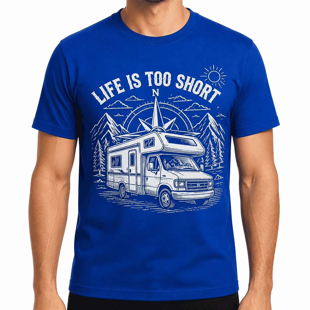 Majica za ljubitelje potovanj - LIFE IS TOO SHORT