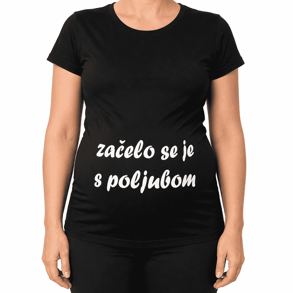 Majica za nosečnice začelo se je s poljubom
