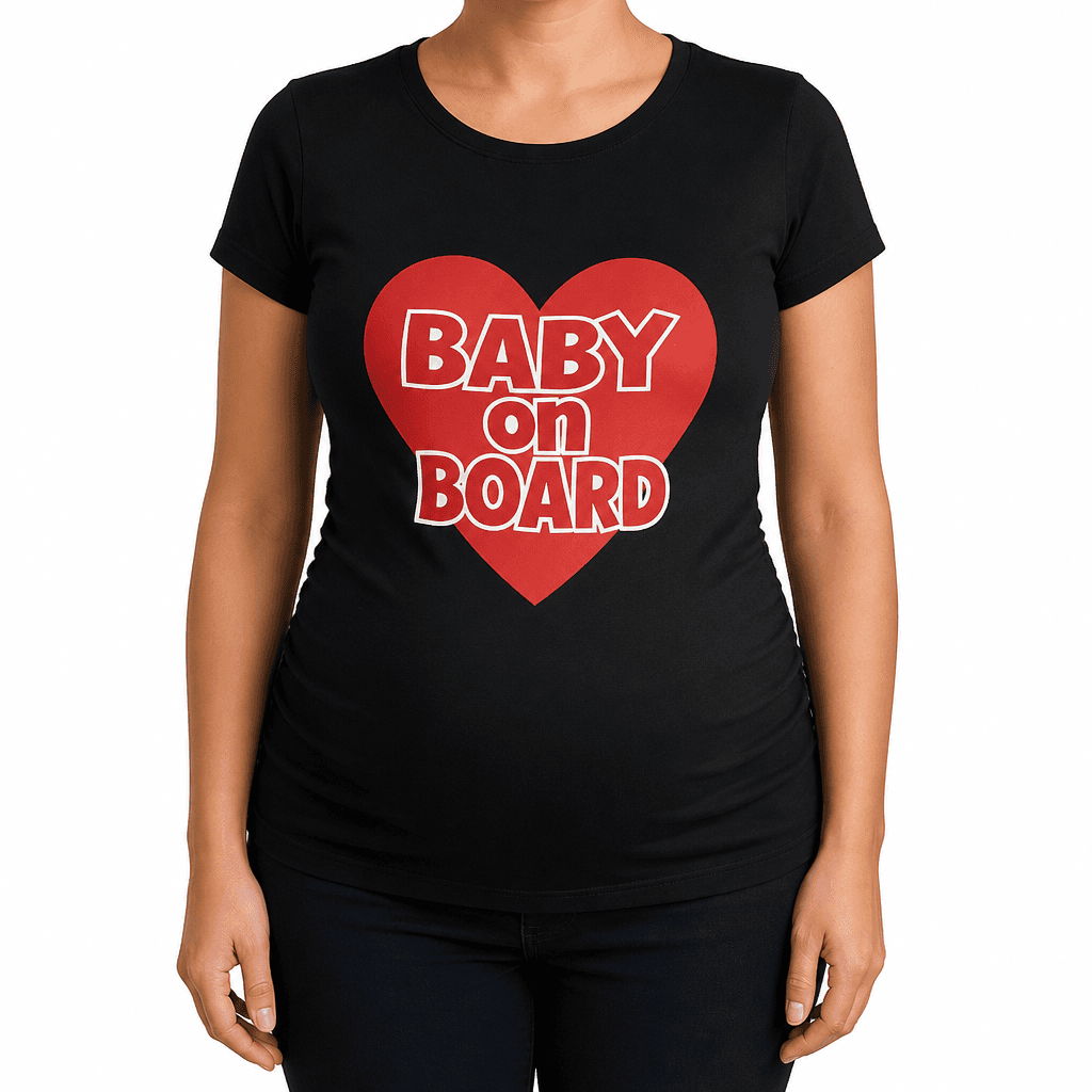 Majica za nosečnice BABY on BOARD srce