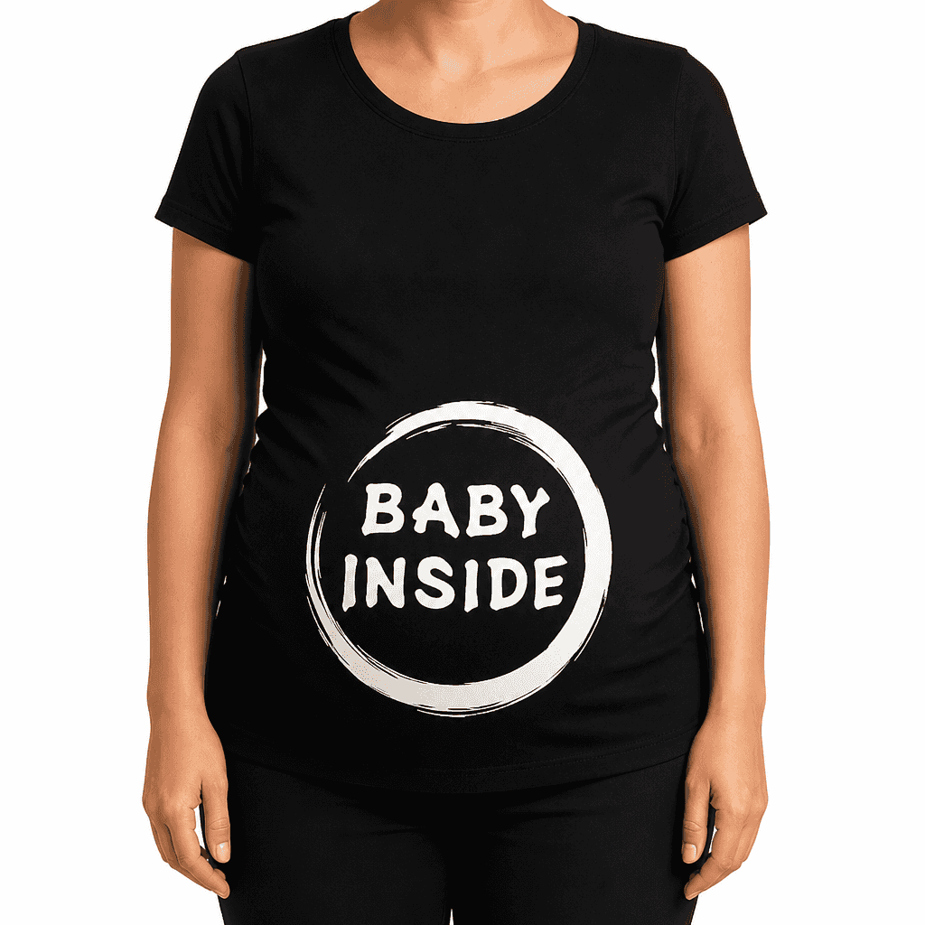 Majica za nosečnice BABY INSIDE krog