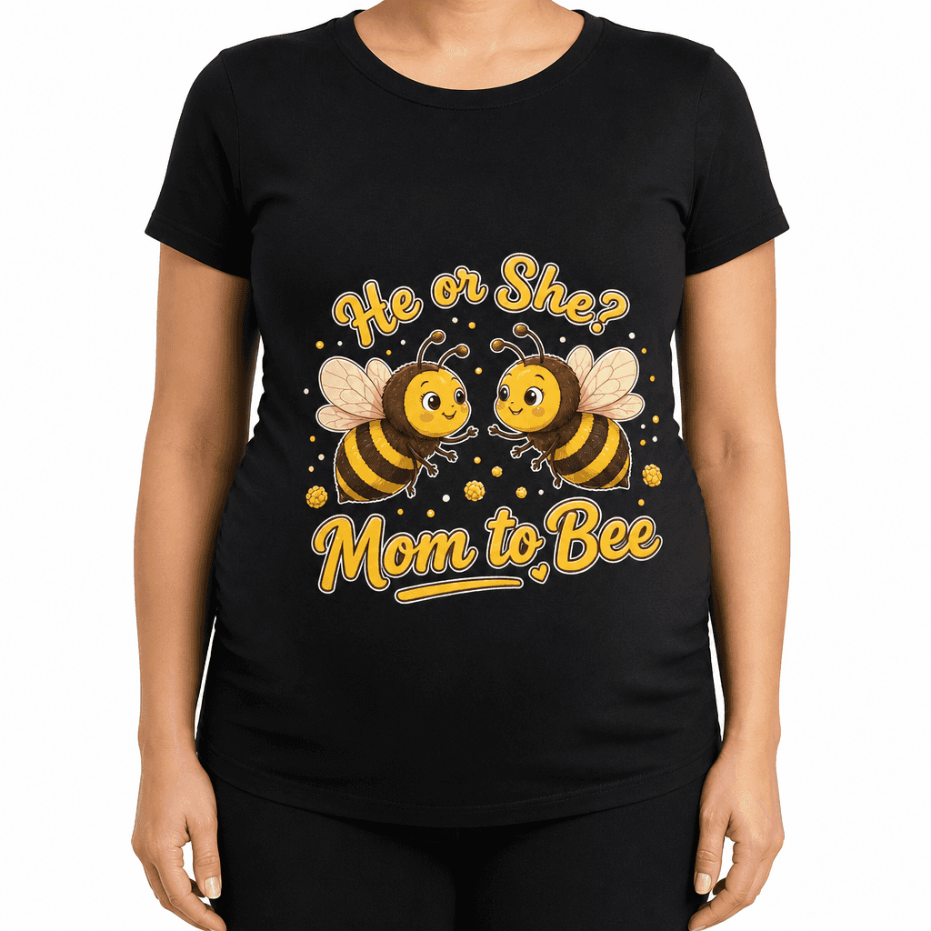 Majica za bodočo mamico - He or She? Mom to Bee