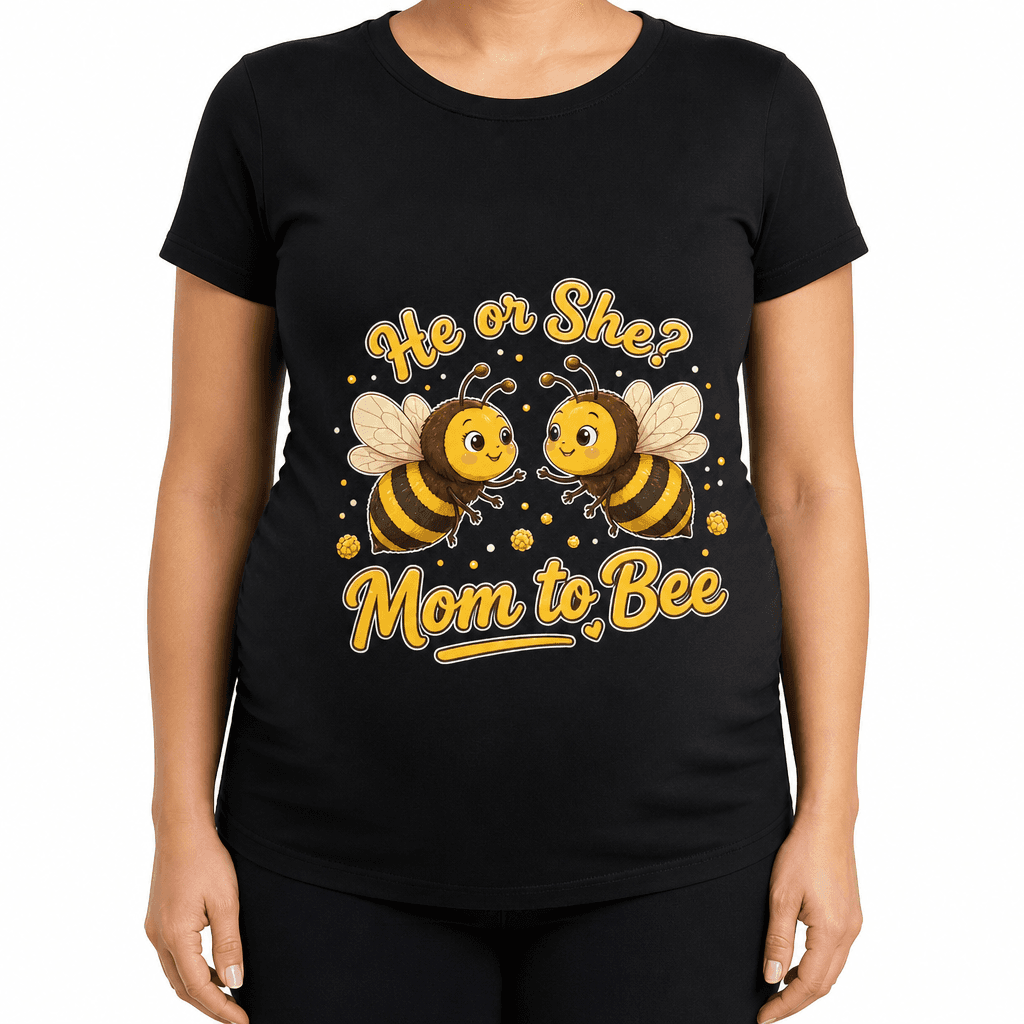 Majica za bodočo mamico - He or She? Mom to Bee