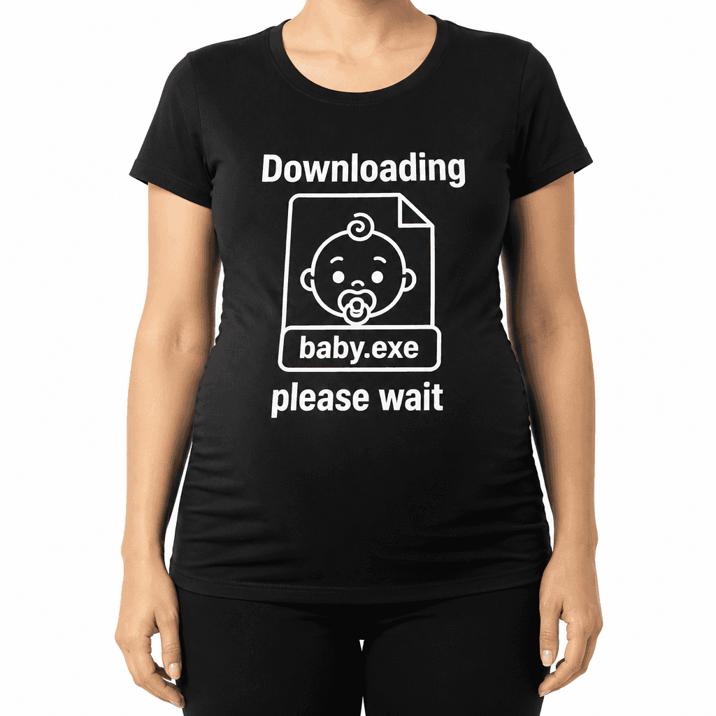 Majica za bodoče starše - Downloading baby.exe please wait