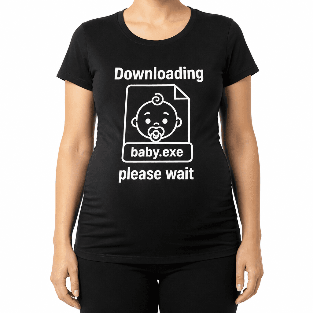 Majica za bodoče starše - Downloading baby.exe please wait