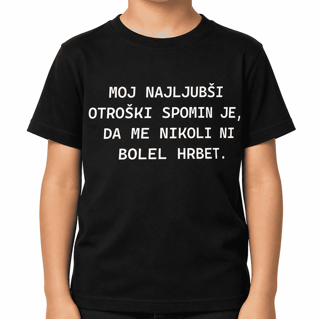 Smešna majica otroški spomin