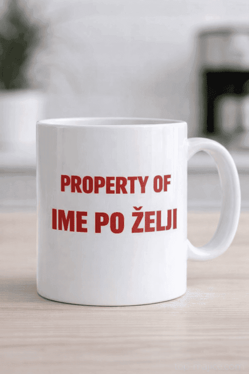 Skodelica Property of (ime po želji)
