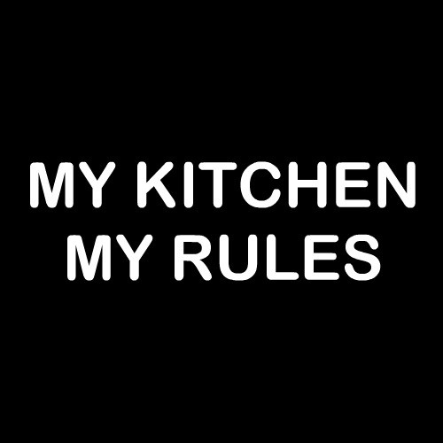 Smešni predpasnik my kitchen my rules