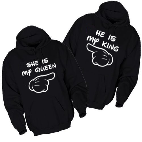 Pulover KOMPLET My king and queen