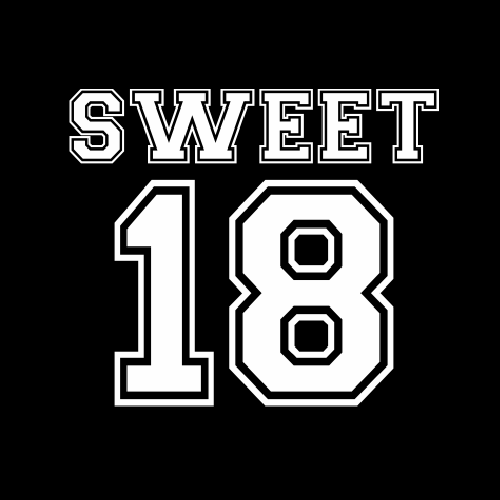 Smešna majica sweet 18