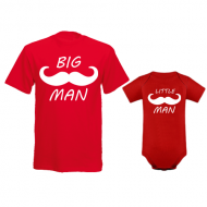 Komplet bodi in majica Big Man - Little Man