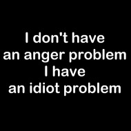 Smešna majica I dont have an anger problem I have an idiot problem