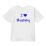 Smešna otroška majica I ❤ mommy