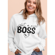 Zabavni pulover just a girl boss