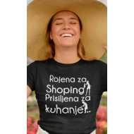 Smešna majica rojena za shopping