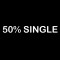 Smešna majica 50 percent single