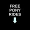 Smešna majica free pony rides