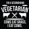 Smešna majica secondhand vegeterian