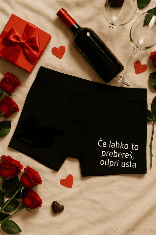 Moške boxer hlače – Če lahko to prebereš, odpri usta