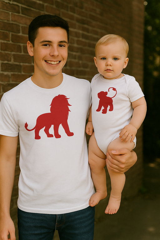 Komplet bodi in majica lev levček