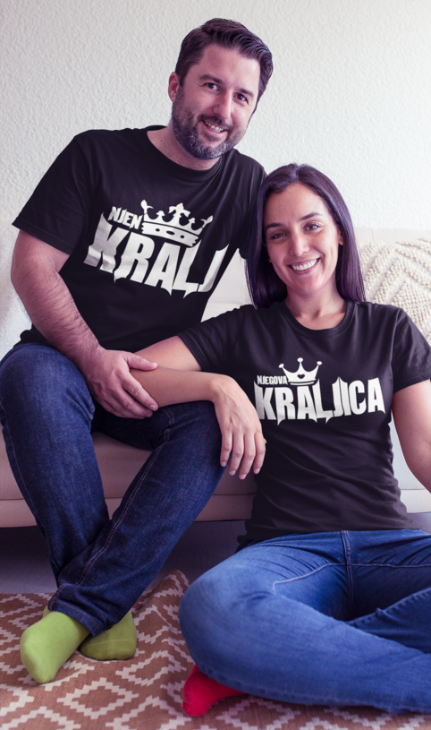 Majica (komplet) njen kralj njegova kraljica