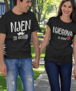 Majica (komplet) njen njegova za vedno
